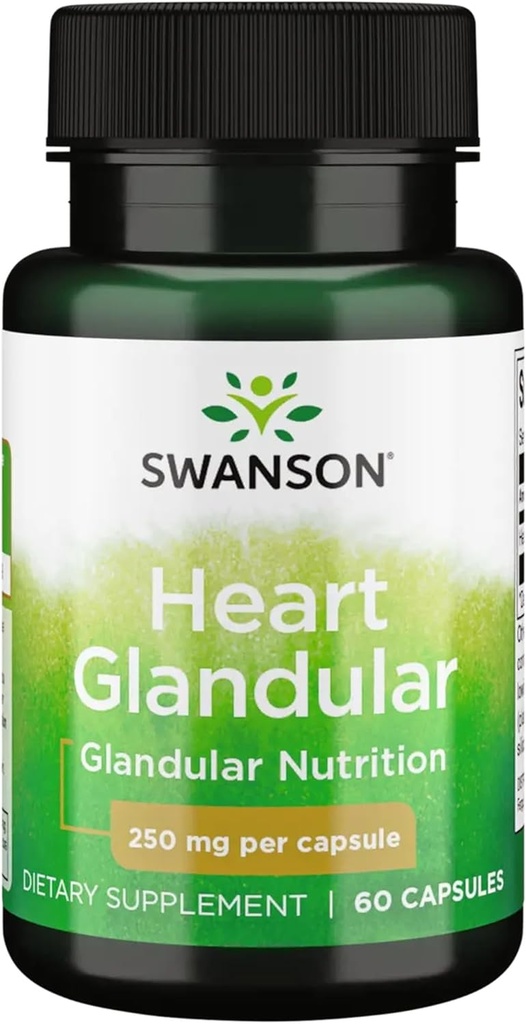 Swanson coeur brut Glandulaire 250 Milligrammes 60 Capsules