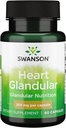 Swanson coeur brut Glandulaire 250 Milligrammes 60 Capsules