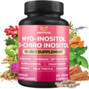 Supplément Inositol BMVINVOL - Myo-Inositol et D-Chiro Inositol Idéal rapport 40:1 - Plus Berberine, Cannelle, Ashwagandha + 5 Plus - 60 Capsules