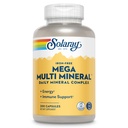 SOLARAY Mega Multi Mineral, sans fer - Supplément minéral quotidien avec/Trace Minerals, Electrolytes, Calcium, Magnésium, Zinc, Sélénium, Boron -Energie Cellulaire, Soutien Immune, Garantie de 60 jours, 50 Serv