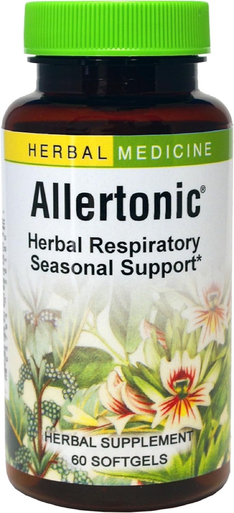 Herbs Etc. Allertonic - Healthy Breathing Support - Herbal Blend to Aid Against Seasonal Discomfort - Lung & Respiration Health Support with Sting Nettle - 60 Softgels (60 portions)