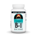 Source Naturelle Vitamine B-1 Thiamine 500mg Haute puissance, 100% Pure - 100 comprimés