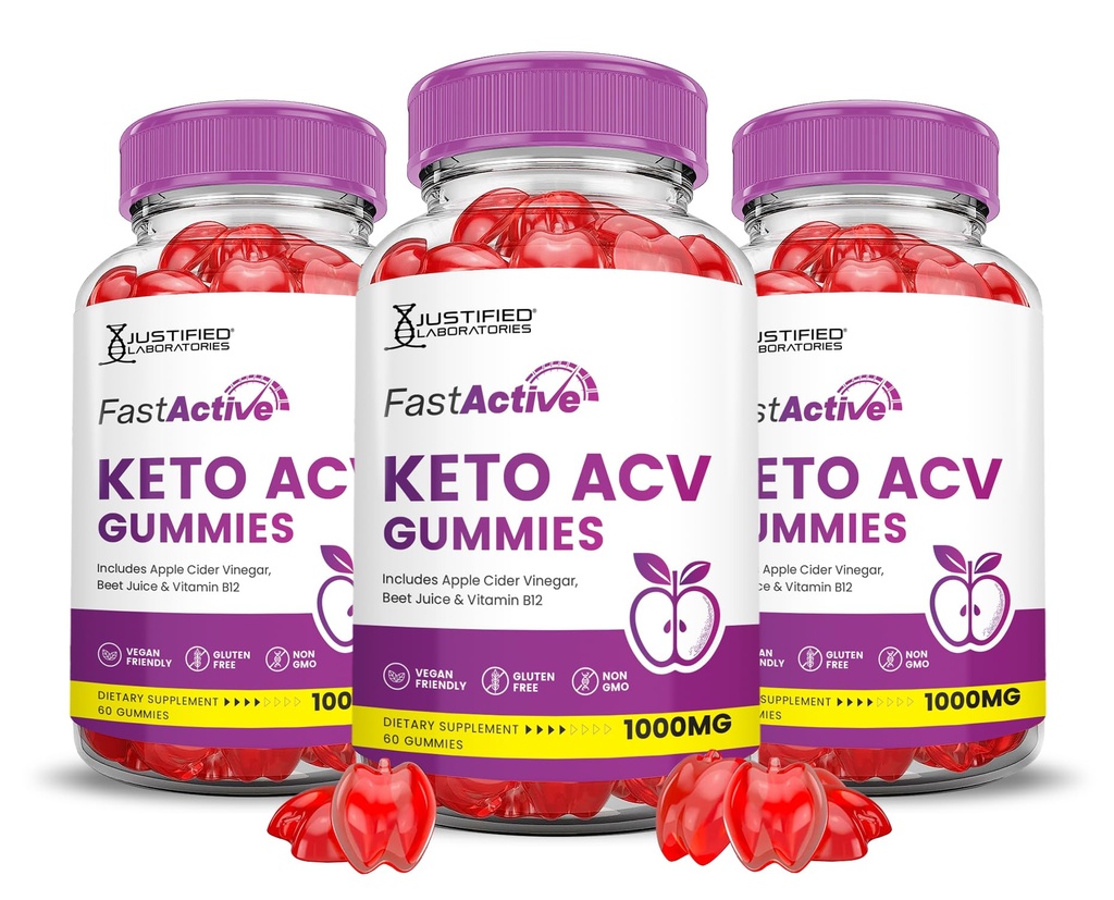 (3 Pack) Gommies Keto ACV actifs rapides Formule avancée 1000MG Gommies Keto rapides Vinaigre de cidre de pomme formulé avec poudre de jus de betterave de grenade B12 Vegan non OGM 180 Gommys