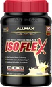 AllMAX Nutrition - ISOFLEX Poudre de protéines de lactosérum, isolat de protéines de lactosérum, 27g de protéines, vanille, 2 livres