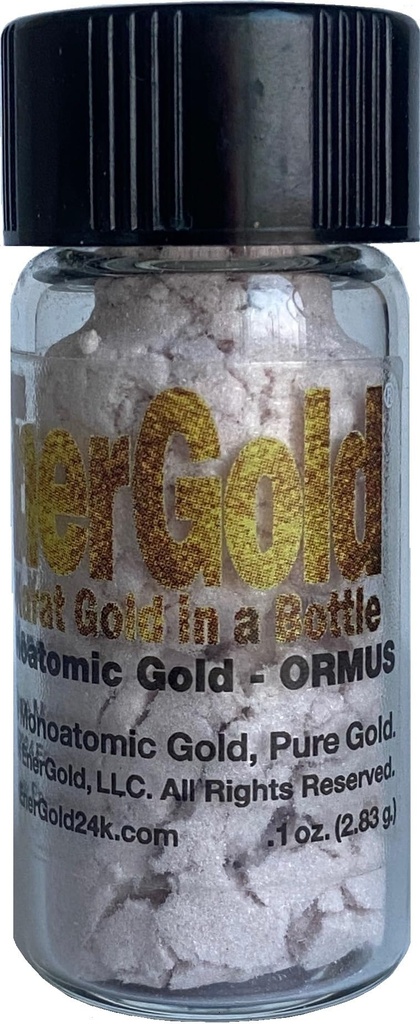 EnerGold® Monoatomic Gold/ORMUS: Uniquement Pure-G O L D! Déflect Radiation, EMF, & Fréquences de faible énergie; Réparation DNA, Gland Pinéal, & Tous les tissus du corps; EnerGold®...