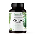 EMERALD LABS Reflux Health - Indigestion et soulagement des brûlures d'estomac avec Mucosave FG, DGL, Aloe Vera, Probiotiques, Enzymes digestifs et plus* - 60 capsules végétales (30 jours d'approvisionnement)