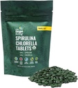 Sur la cible vie Spiruline biologique Chlorella Taille de voyage de l'USDA Super Greens.