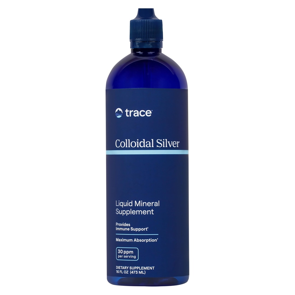 Trace Minerals Colloidal Silver - Pure Colloidal Silver Supplement for Immune Support - Natural Mineral Drops - High-Potency Formula - Gluten-Free - Vegan - 16 fl oz (48 Servings)