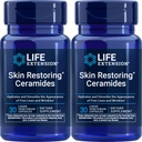 Prolongation de la durée de vie de la peau restaurant les céramides, 30 capsules végétales liquides (paquet de 2)