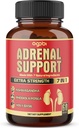 agobi 7in1 Adrenal Support Supplement - Equivalent to Concentrated Ashwagandha, Panax Ginseng, Rhodiola Rosea & More - 60 Capsules 2 Month for Body Balance