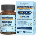 Probiotiques pour les femmes et les hommes 120 milliards d'UCF avec 36 souches probiotiques pour la santé digestive et la santé gustative, Capsules à libération différée, Résistant à l'acide estomac, Pas besoin de réfrigération 30 capsules