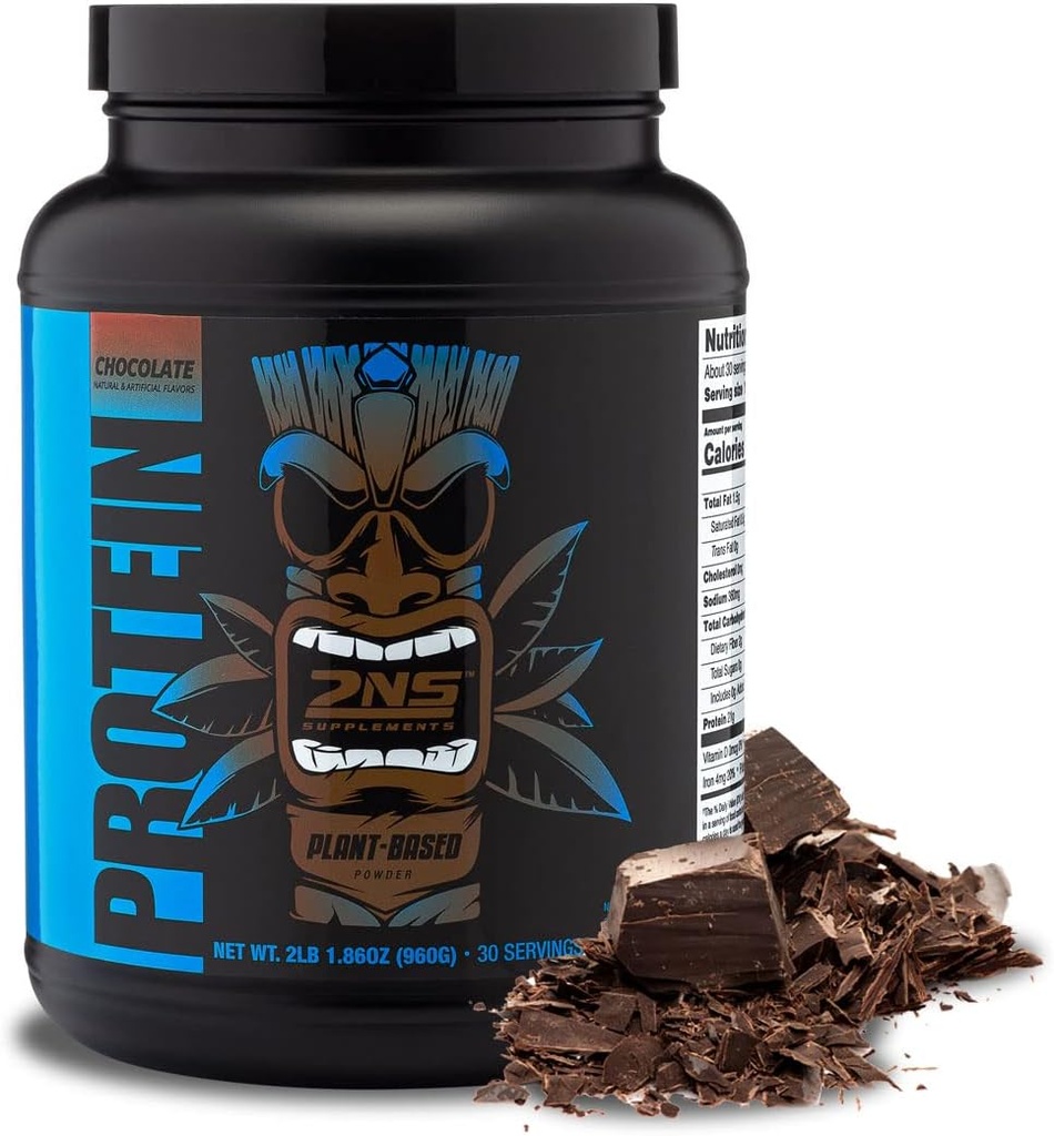 2ème compléments naturels – Protéines végétales, chocolat, 30 portions, 2,2 LB – 21G Protéines végétales et AAE pour soutenir la croissance et la récupération musculaires – Pas de sucres ajoutés et fabriqués sans soja, gluten ou OGM