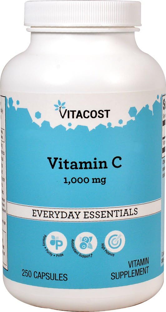 Vitacost vitamine C - 1000 mg - 250 capsules