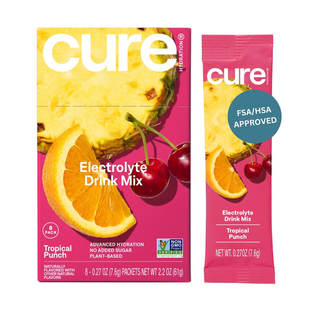Hydratation Cure (à base de plantes) Mélange de boissons électrolytiques (à base de plantes) Pas de sucre ajouté Poudre de soulagement de la déshydratation faite avec de l'eau de coco (à base de noix de coco) Non-OGM