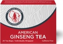 Laitière American Ginseng Tea Bags (20 ct) - Premium Wisconsin Ginseng Tea - Non-OGM, sans gluten