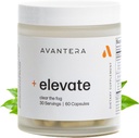 Avantera Elevate Premium Nootropic Supplement - Beat Brain Fog - Meilleurs suppléments de Focus pour la mémoire et le soutien de Focus - Energy Without Crash - 60 pilules de comte pour les femmes et les hommes