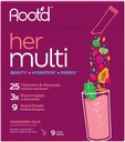 Poudre de multivitamine pour les femmes - 25 vitamines et minéraux avec électrolytes 3X, 9 superaliments biologiques, probiotiques et enzymes, multivitamine et hydratation sans sucre