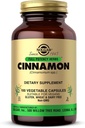 Cinnamon de Solgar - 100 capsules végétales - pleine puissance (FP) - Non-OGM, végétalien, sans gluten, sans laiterie, casher - 100 portions