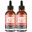 Gouttes d'acide liposomique Urique, supplément de cerise de tart avec graines de céleri et extrait de boswellie – Muscle, detox, articulaire et rein, supplément liquide de nettoyage d'acide Uric – 4 FL OZ (2 bouteilles)