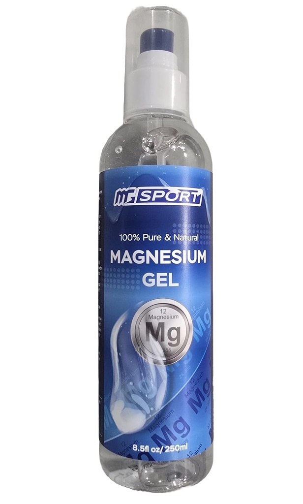 Gel de magnésium + pompe 1 050 Presses 50mg MgCl ea. pour les crampes de jambes. Préservatifs Sans, haute absorption, moins de vaporisateur d'huile de magnésium, pompe à gel pour une application précise