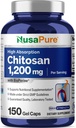 NusaPure Chitosan 1200mg 150 Caps (Non-GMO & Soyfree) with Bioperine