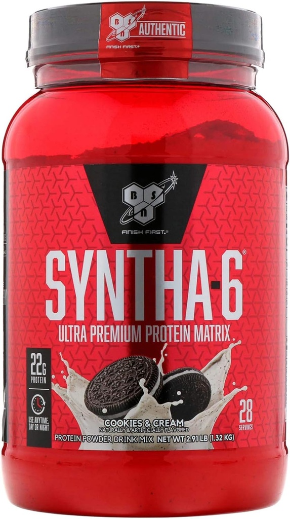 BSN Syntha-6, Cookies et crème, 2.91 lb
