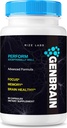ize labs GenBrain Memory Supplement, Capsules supplémentaires de soutien au cerveau, Complexe avancé, Pure Pills All-Natural (60 Capsules)