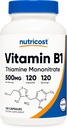 Nutricost Vitamine B1 (Thiamine) 500mg, 120 Capsules