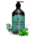 Laver la barbe viking (17 oz) avec de la menthe de poivre naturelle et de l'eucalyptus Scent - Shampooing de nettoyage profond sans parabène et sans sulfate pour les soins des ours