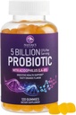 Gommies probiotiques 5 Million CFU - Supplément quotidien de gommy probiotique pour les femmes, les hommes et les adolescents - Santé Digestive Naturelle, -Good-Gut & Immune Support avec 6 souches biotiques Pro - Arôme Orange - 120 Comte