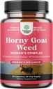 Horny Goat Weed for Women - Herbal Supplements Hornygoatweed Women Complex for Hormone Balance Mood Support & Global Female Wellness - Maca Root & Tribulus Terrestris Supplément Female - 90 Comte