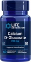 Prolongation de la durée de vie Calcium D-Glucarate, 200 mg - soutient la désintoxication, aide à éliminer les composés indésirables – sans gluten, sans OGM, végétarien – 60 capsules