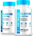 (2 Pack) Ketosyn Cleanse & Detox Capsules, Ketosyn Pills for Advanced Weight Loss, Maximum Strength Keto Blend Support Supplement, Keto Syn Internal Cleansing Pastillas Reviews (120 Capsules)
