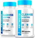 (2 Pack) Ketosyn Cleanse & Detox Capsules, Ketosyn Pills pour la perte de poids avancée, maximum de force Kéto Blend Supplément de soutien, Keto Syn nettoyage interne Pastilles Avis (120 Capsules)