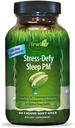 Irwin Naturals Stress-Day Sleep PM - 50 liquides Soft-Gels - Combinaison puissante 2-en-1 avec Ashwagandha et Melatonin - 25 portions