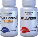 Hallusa Natural Hallprost Ultra & Hallvigor 120 Cap - Supplément alimentaire pour les hommes - Pygeum, graines de citrouille, formule de la prostate - Suppléments énergétiques