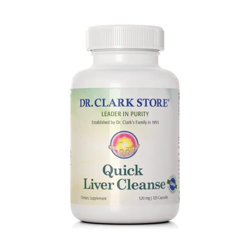 Dr Clark Quick Liver & Gallbladder Cleanse – 520mg, Détox naturel pour la santé du foie et Gallbladder