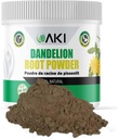 AKI Poudre de racine de dandelion - Idéal dans les vitamines et les antioxydants - peut aider à soutenir les immunes - sans gluten et sans sucre, non-OGM (5.30oz /150g)
