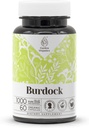 Burdock 60 Capsules | High-Potency Herbal Dietary Supplements | Made with Vegetable Capsules and Burdock (Arctium lappa) Dried Root (60 Count)