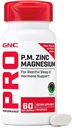 GNC Pro Performance Zinc Magnésium, 60 comprimés, soutient le sommeil reposant et le soutien anabolique