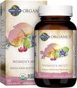 Jardin de la vie Organiques Multivitamines organiques pour les femmes - Femmes Multi avec Vitamine C, D, Folate, B6, B12, Biotine, Fer, Vitamines végétales entières pour les femmes, énergie, peau, ongles, 60 comprimés