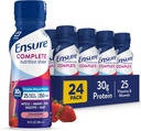 S'assurer que la nutrition des fraises est complète, complète et équilibrée, prête à boire, 30g de protéines, 25 vitamines et minéraux, 10 fl oz—24 Pack