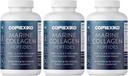 Pilules de supplément de collagène marin CORREXIKO - 1800mg Peptides de collagène hydrolysés par portion avec l'acide hyaluronique ajouté, vitamine C et minéraux - pour cheveux, peau et ongles - 360 capsules 3 mois d'approvisionnement