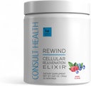 Consulter Health Rewind 1000 mg MSM, Mélange de poudre de rajeunissement cellulaire - Lycopène, Polyphénols, Collagène et Elastin Support pour les articulations, la peau, les cheveux et les ongles - Berry Flavor - 30 portions
