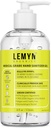 Gel d'assainissement à la main de qualité médicale – 97 % biologique , 70 % USP Alcool éthylique , hydratant Aloe + acide hyaluronique , fraîchement fabriqué aux États-Unis , 8oz bouteille avec pompe