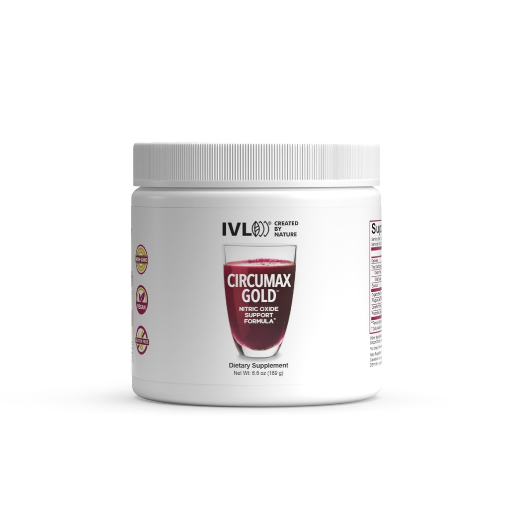IVL - CircuMax Gold - Supplément d'oxyde nitrique Poudre Boost - Betteraves organiques - Poudre de mangue et fusée Nitro (6,70 oz - 30 portions)