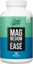 Vitamine vive Co. Magnésium Ease - Chélaté - Très biodisponible - Tension - Stress - Nerfs - Fonction immunitaire - RLS - Sans soja laitier de gluten - Non-OGM - 180 Capsules de végétalien