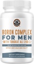 Supplément boron pour les hommes avec Tongkat Ali - Vitamine D3, Zinc Picolinate 30mg, Longjack Tongkat Ali pour les hommes - Boron Citrate 10mg pour les hommes Santé - Non OGM, sans gluten, sans allergènes - 30 Compte