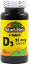 Mélange naturel de vitamine D3 1000 UI 300 Comprimés