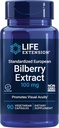 Prolongation de la durée de vie Extrait Européen de Bilberry, 100 mg, MirtoSelect® Vaccinium myrtillus, Santé oculaire, Circulation, Lubrification, Sans gluten, Non-OGM, Végétarien, 90 Capsules